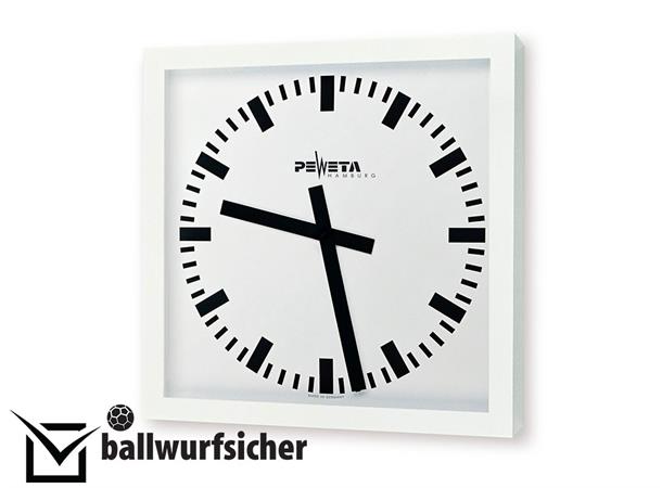 Peweta® Klokke - Ballsikker - 40x40cm Sifferløs skive